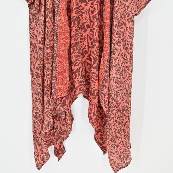 SISSEL EDELBO Anthropologie Floral Maxi Duster Kimono Cardigan Womens Size M/L - Picture 4 of 9